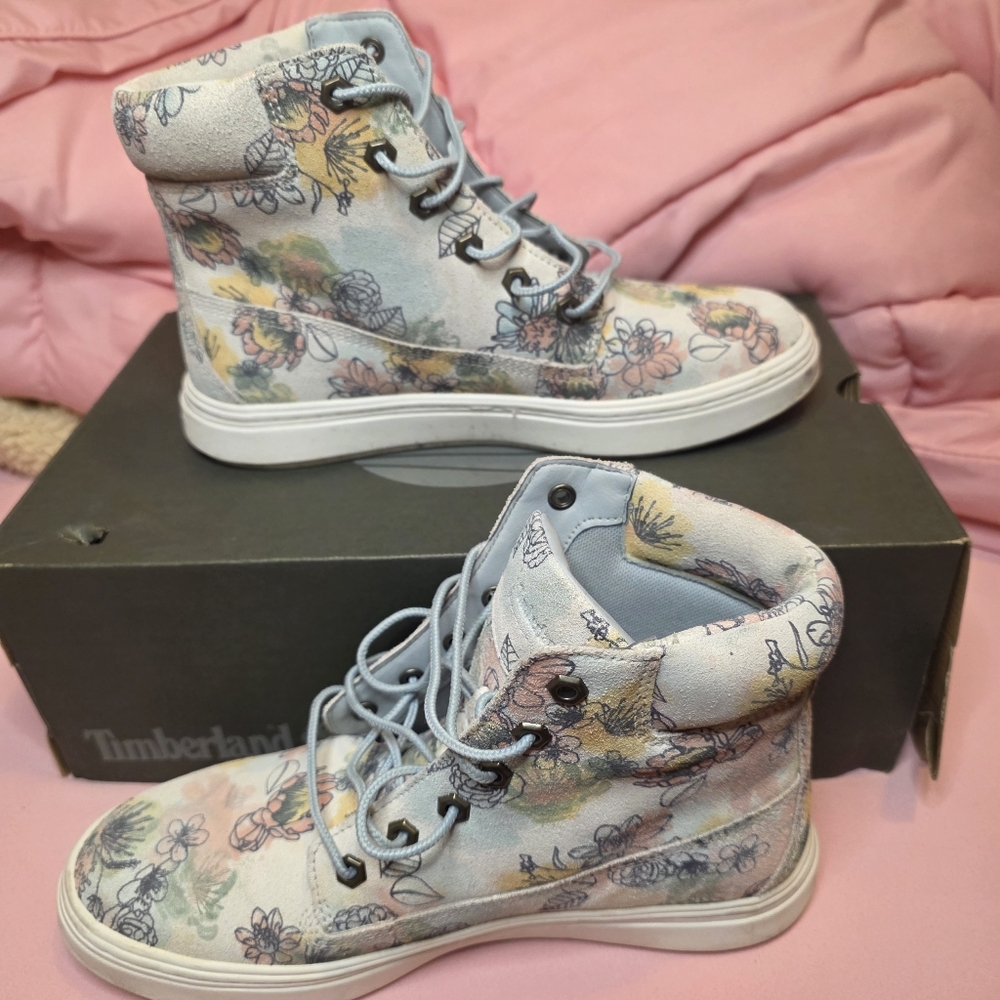 Timberland Floral High-Top Boots
